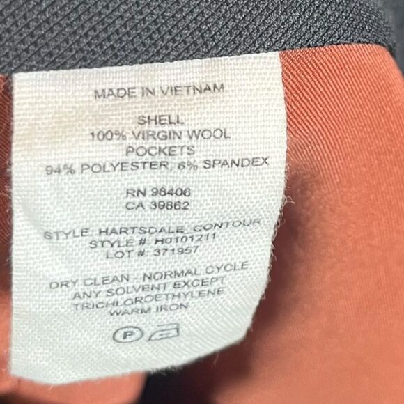 Theory Hartsdale Contour Wool Trousers Rust Women’s Size 4 Cropped Career - Picture 11 of 12